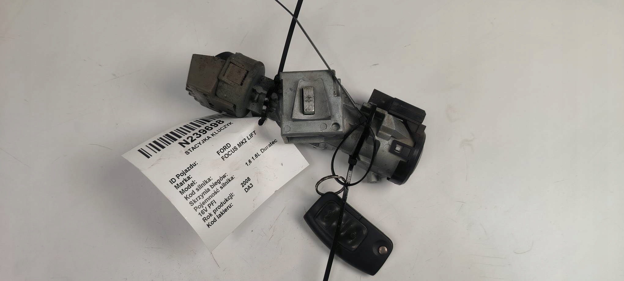 ignition key 6E5T-15607-BA FORD FOCUS MK2 LIFT