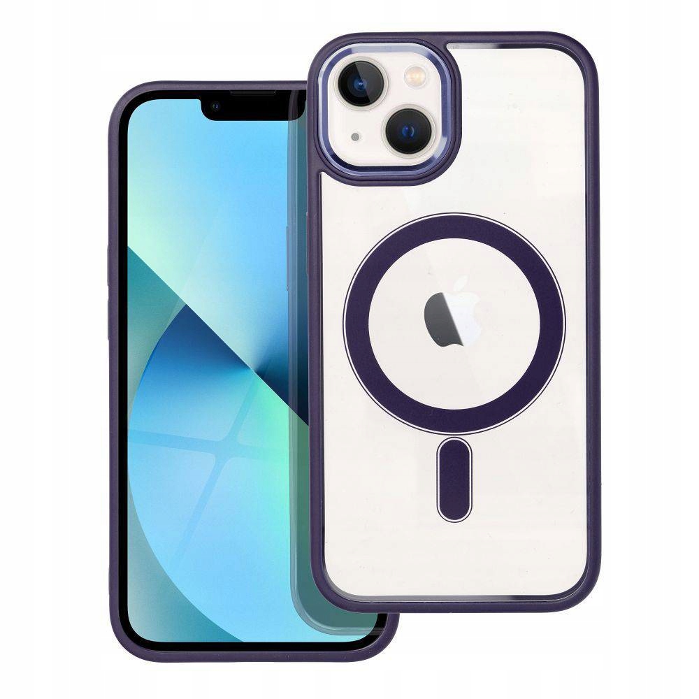Futerał Color Edge Mag Cover Kompatybilny do Magsafe Do Iphone 13 Fioletowy