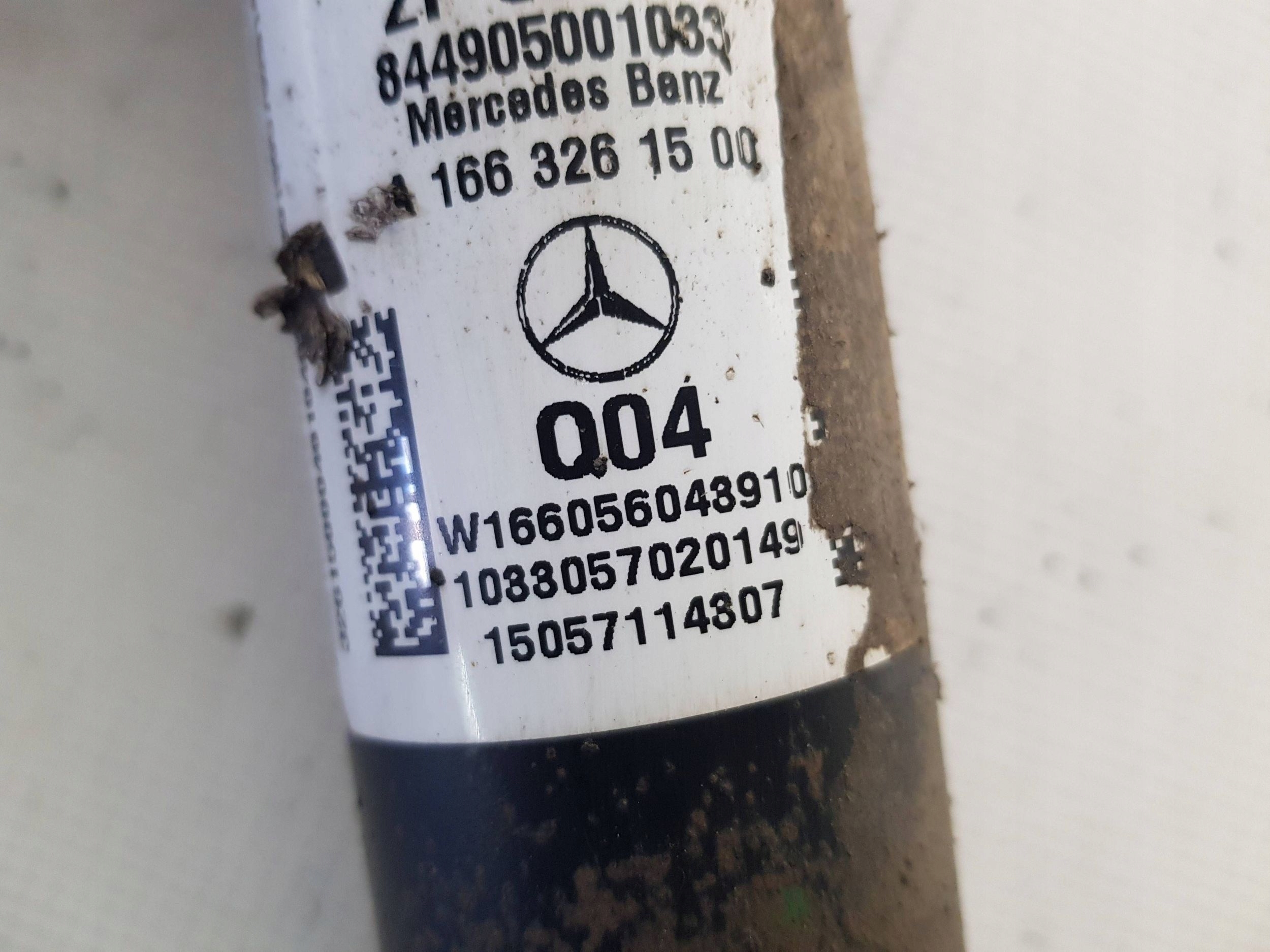 shock absorber rear rear part right left Mercedes ML GLE W166 A1663261500
