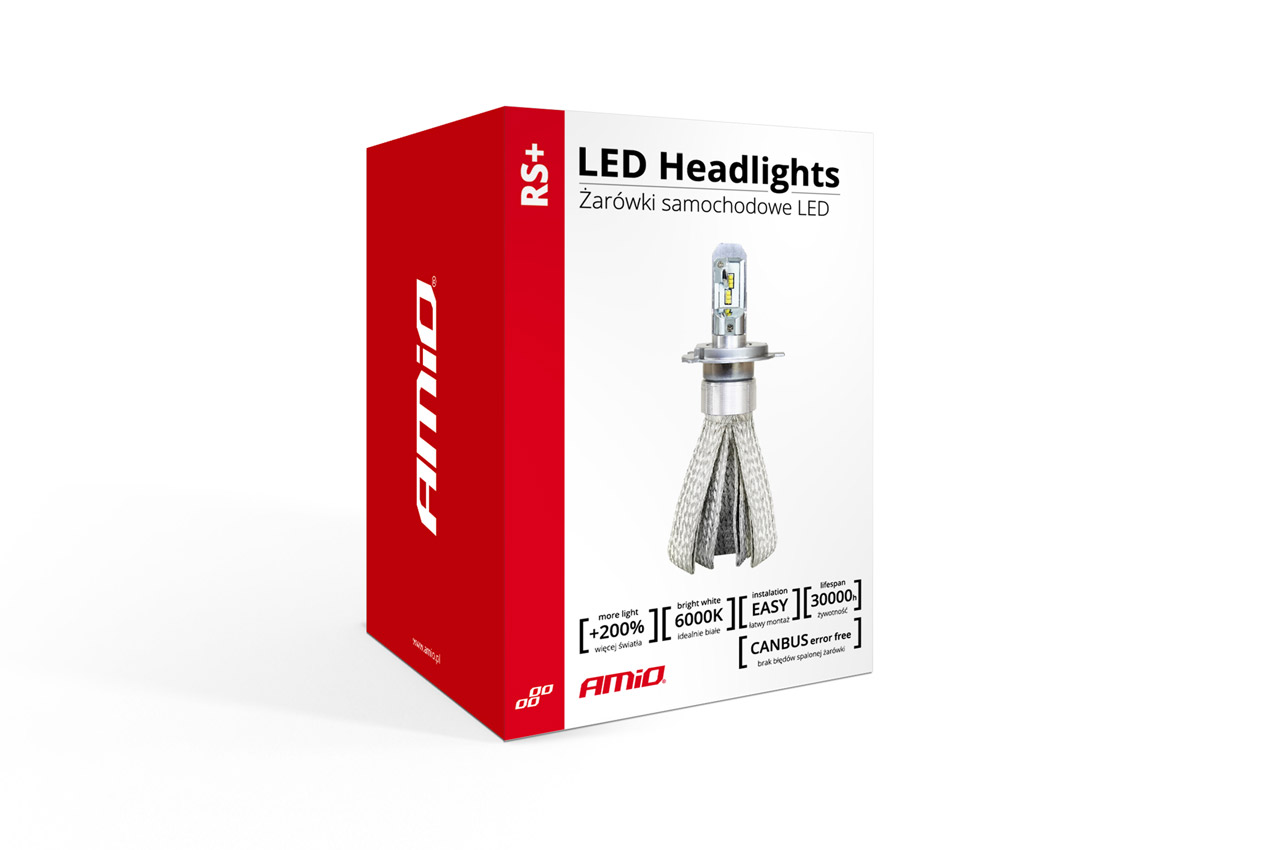 Led žiarovky pre hlavné svietenie HB3 9005 50W Rs+ Slim séria