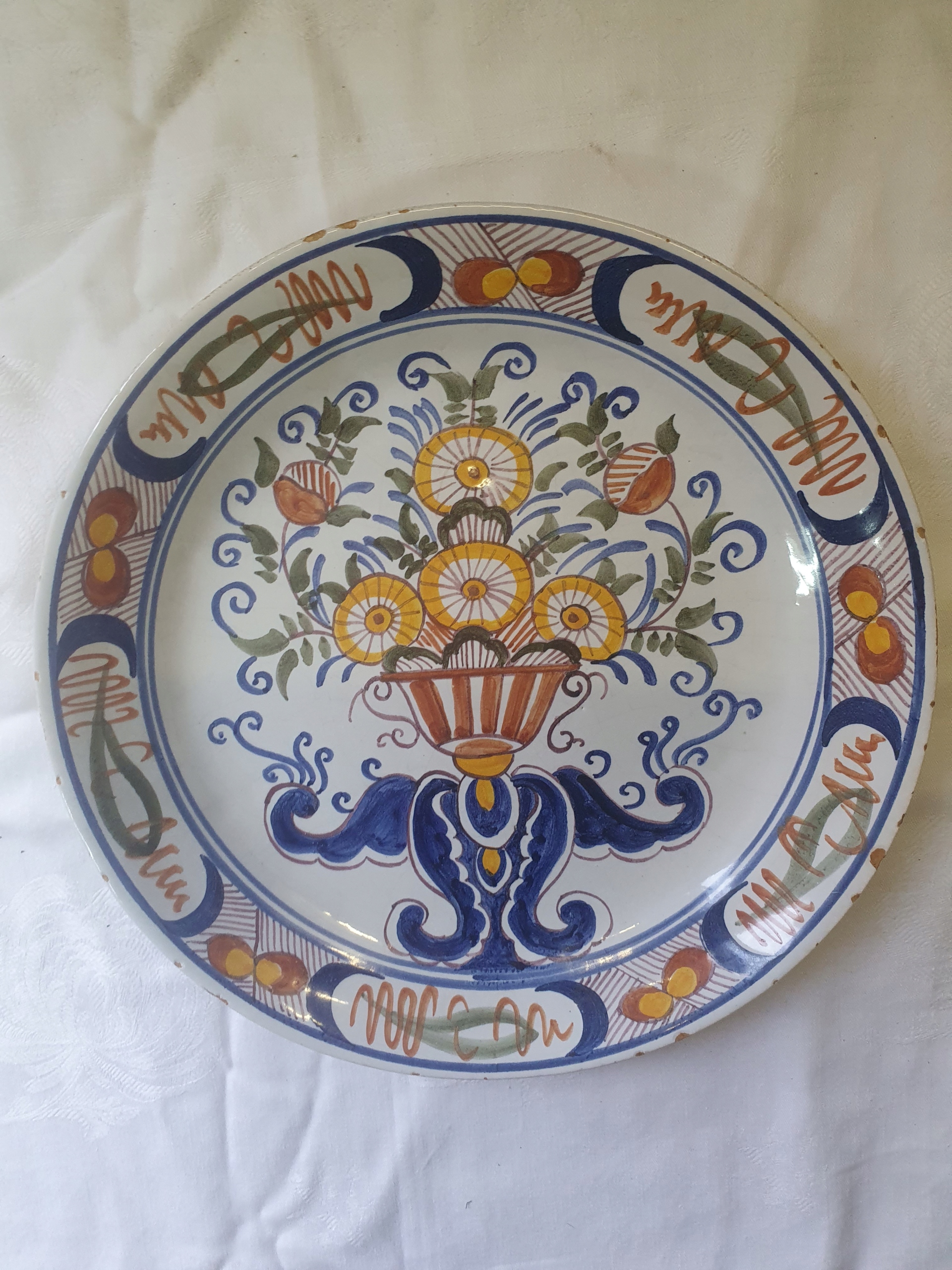 Talerz ceramiczny ręcznie malowany nr 1