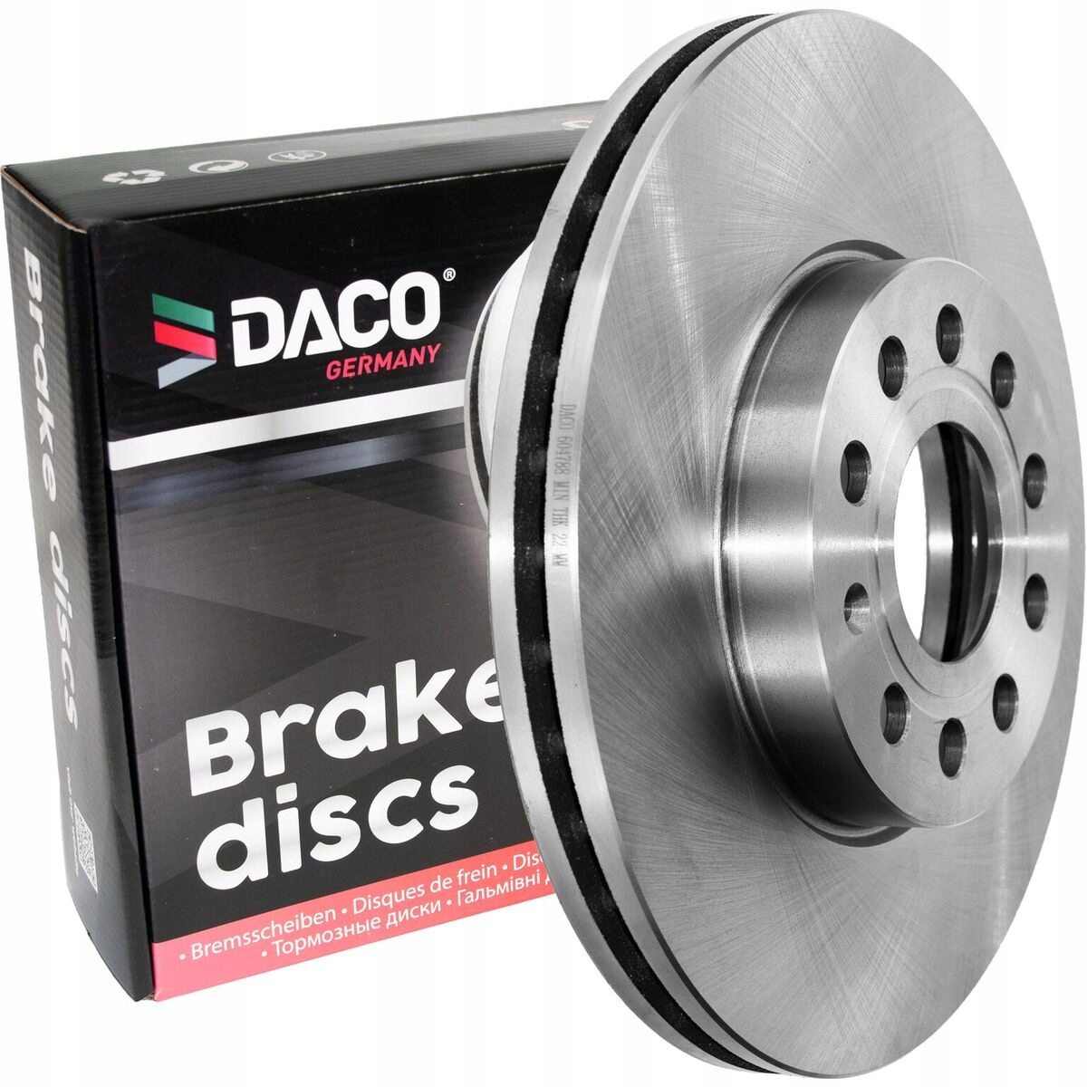 604788 - Гальмівний диск Daco передній Golf V A3 Altea Toledo