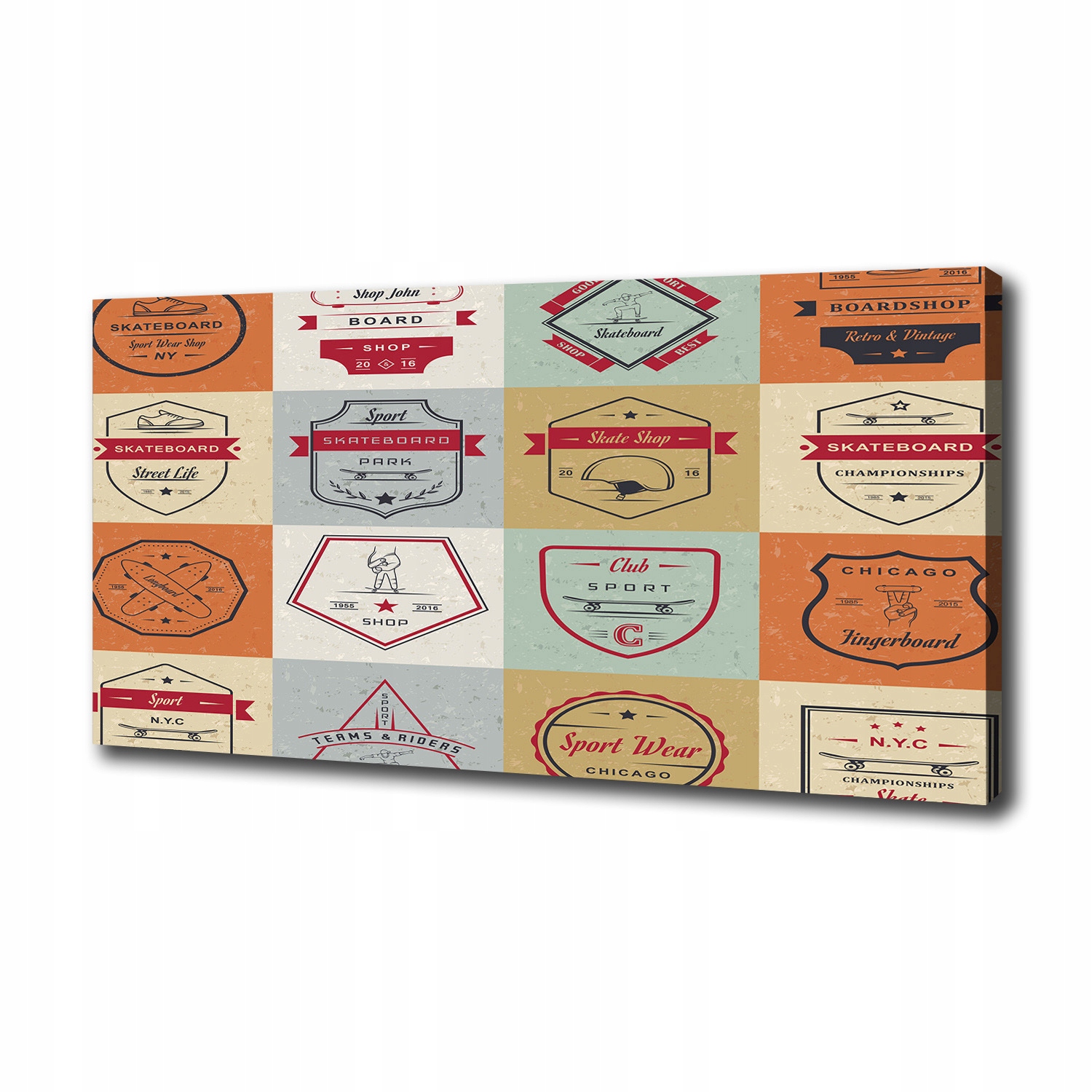 

Foto obraz na płótnie Deskorolka znaki 100x50 cm