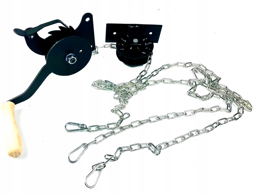 KOŁOWROTEK DO GRILLA RUSZT inox 45cm ŁAŃCUCH ROLKA Marka inny