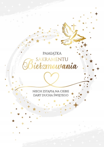 

Pamiątka Sakramentu Bierzmowania z tekstem PR240
