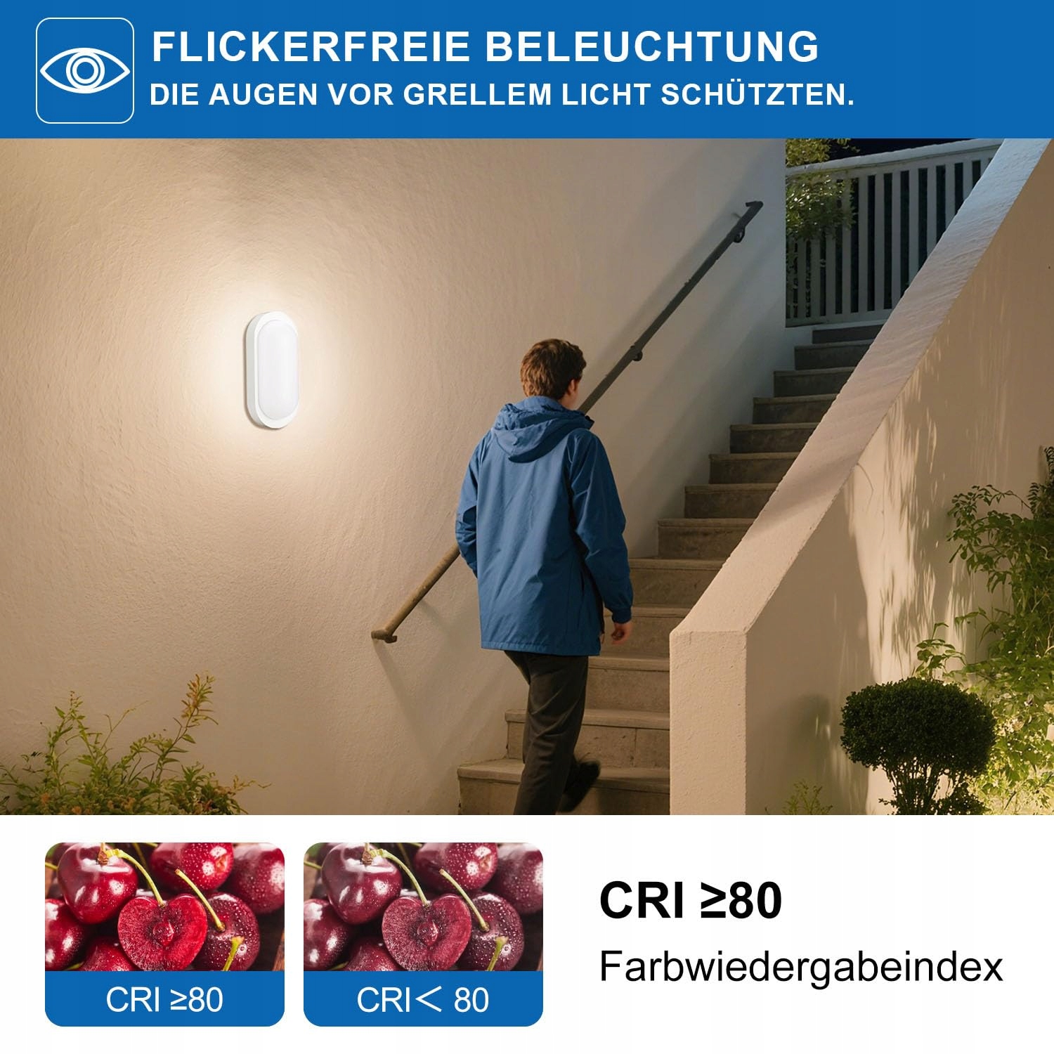 LED LAMPA LED 18W 2000Lm Neutralna Biała IP65 Do Piwnicy i Na Zewnątrz — miniatura 4