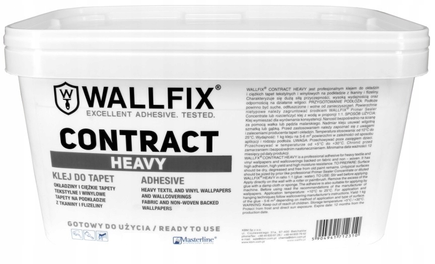 Klej gotowy do tapet WALLFIX CONTRACT HEAVY 2,5kg SKLEP! SUPER MOCNY!