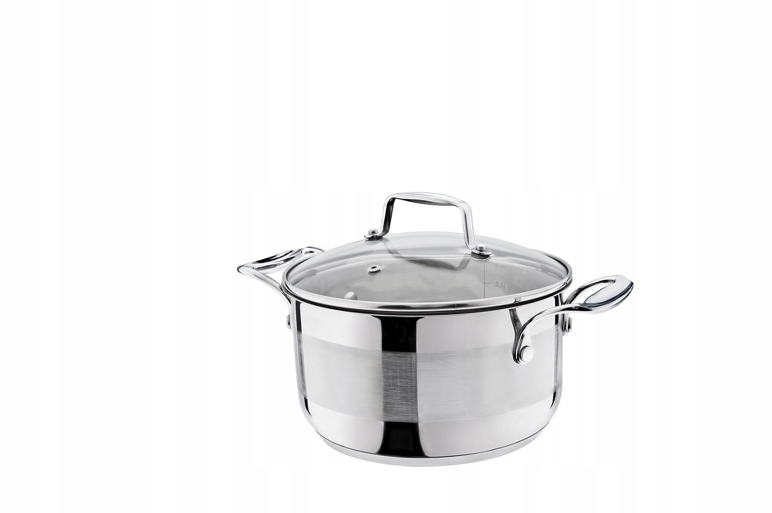 

Garnek stalowy z pokrywą 1,8 l grube dno indukcja