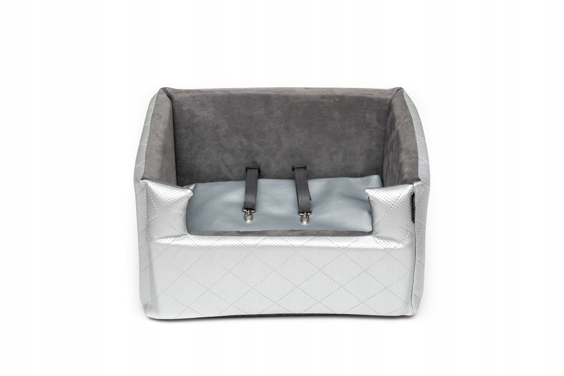 Levně Autosedačka pro psa Mia Lux Metallic stříbrná M