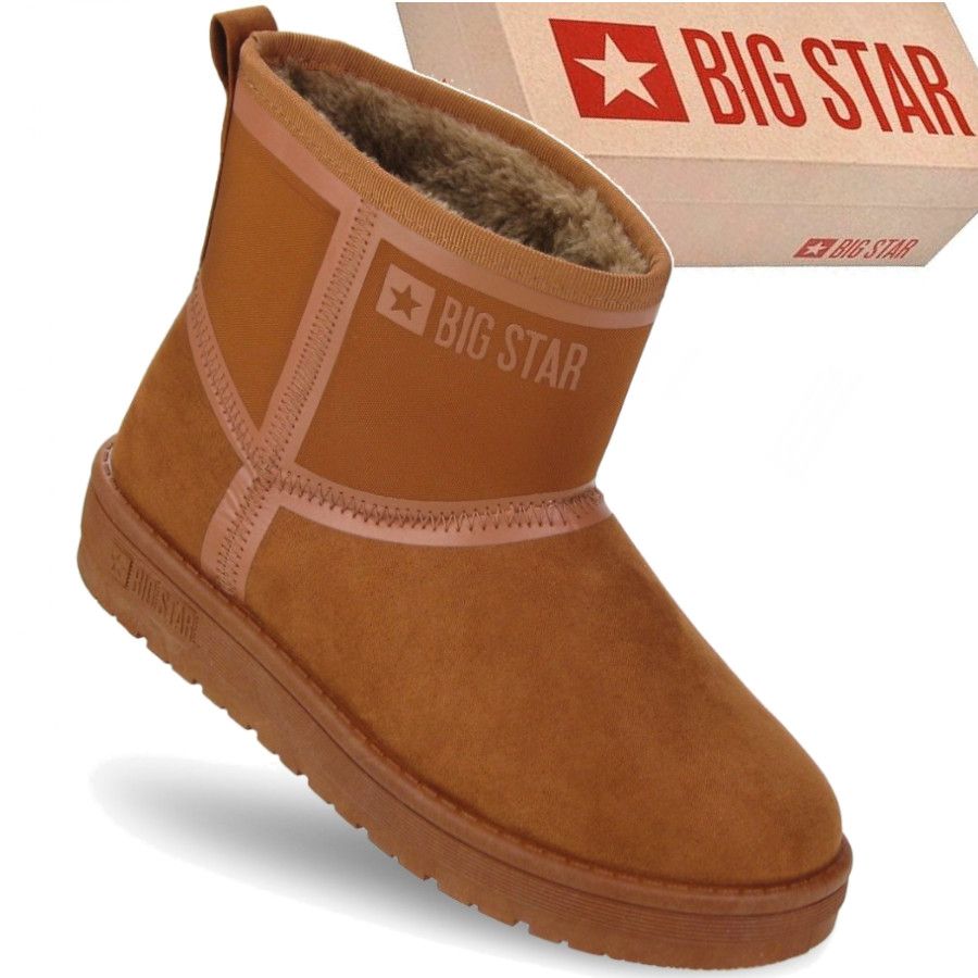 BUTY DAMSKIE ZIMOWE BIG STAR ŚNIEGOWCE OCIEPLANE