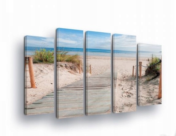 Obraz 150x100 Moře pláž pobřeží písek příroda léto klid polyptych