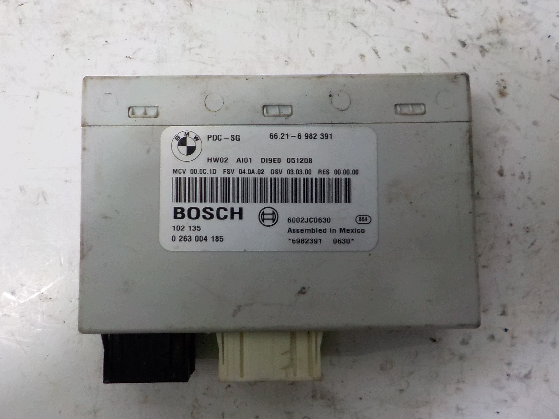 BMW 1 (E87) comfort control unit 6982391 0263004185