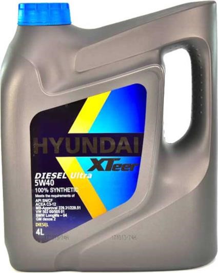 

1051223 Olej Hyundai Xteer Diesel Ultra 5w-40, 5L