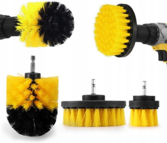 SZCZOTKI CZYSZCZĄCE SPRZĄTAJĄCE NA WIERTARKĘ WKRĘTARKĘ WIELOZADANIOWE PADY