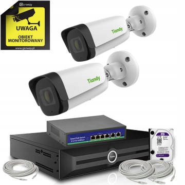Zestaw Monitoring 2 kamery Tiandy 5Mpix