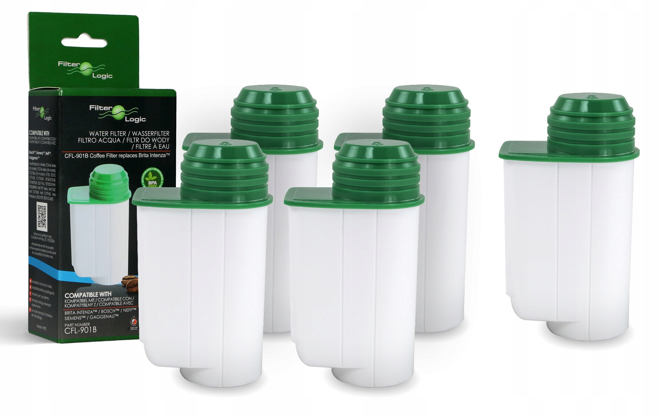 Filtr wody FilterLogic CFL-901B do ekspresu Siemens Intenza TCZ70003 4+1!