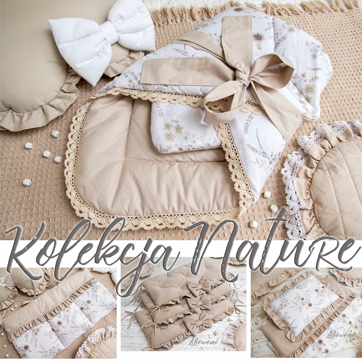 Poduszka Dekoracyjna z FALBANKAMI SERCE EAN (GTIN) 5905544321459