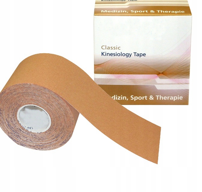 

Oryginal Kinesiology Tape Taśma 5M Beżowy Taping