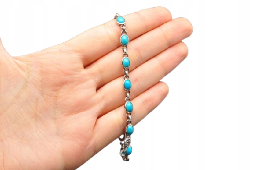 * Tyrkysová Arménie Elegantní Náramek Originální Šperky Č. 19 *