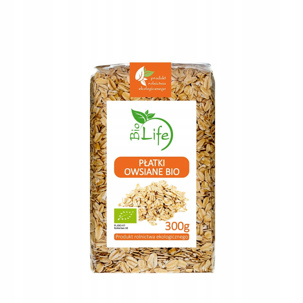 Levně 8X Biolife Ovesné vločky ekologické Bio 300 g