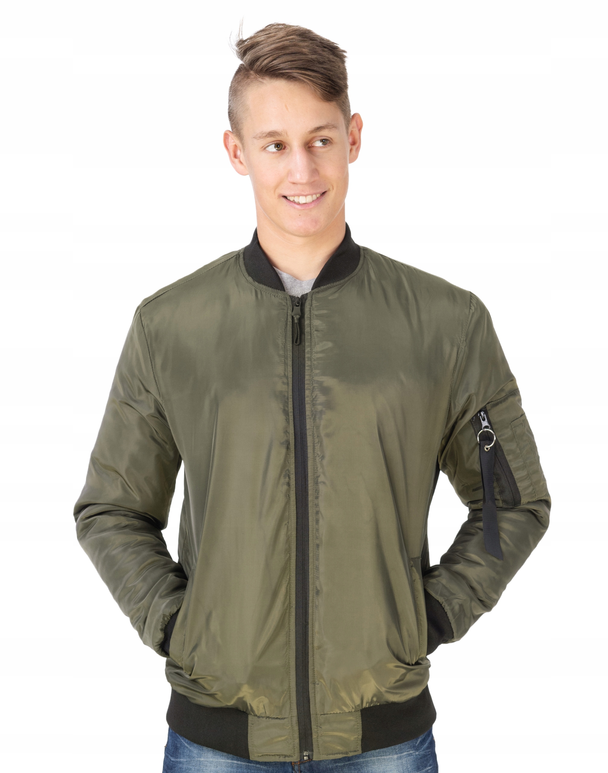 

Kurtka Bomberka Męska Ocieplana AK95 r L oliwkowa