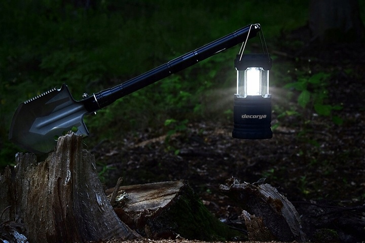 LAMPA SOLARNA DO POWIESZENIA STOJĄCA LED LATARKA WODOODPORNA MOCNA 4 TRYBY Marka Decorya