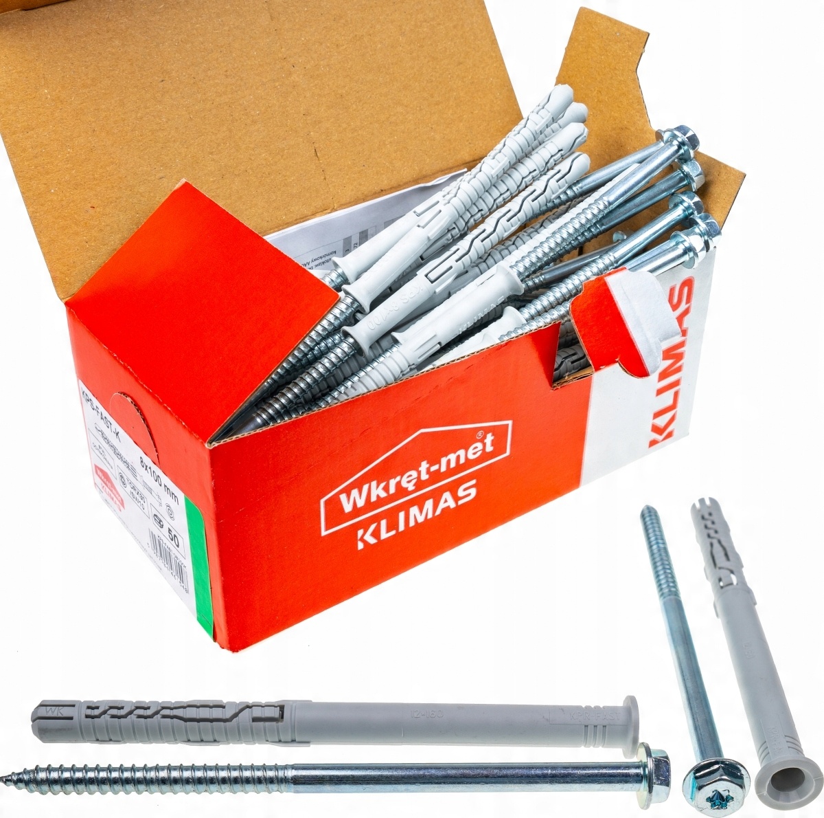 

Kołki ramowe rozporowe 12x160 Klucz+tx torx 25szt