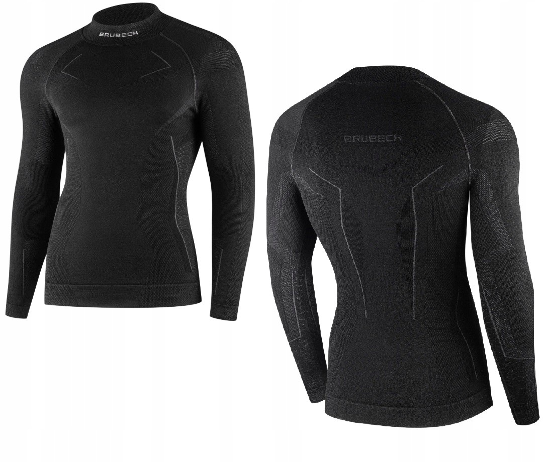 Pánská mikina termoaktivní mikina Brubeck Extreme Merino LS1666M merino vlna XXL