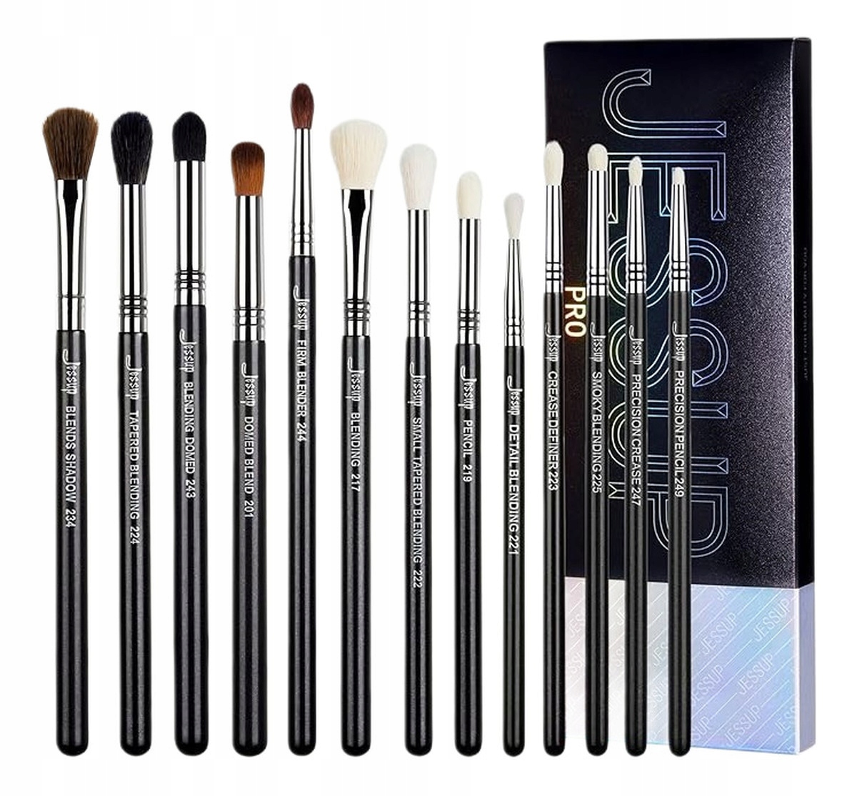 Jessup Pro Blending Brushes Zestaw pędzli do makijażu oczu t338 13szt.