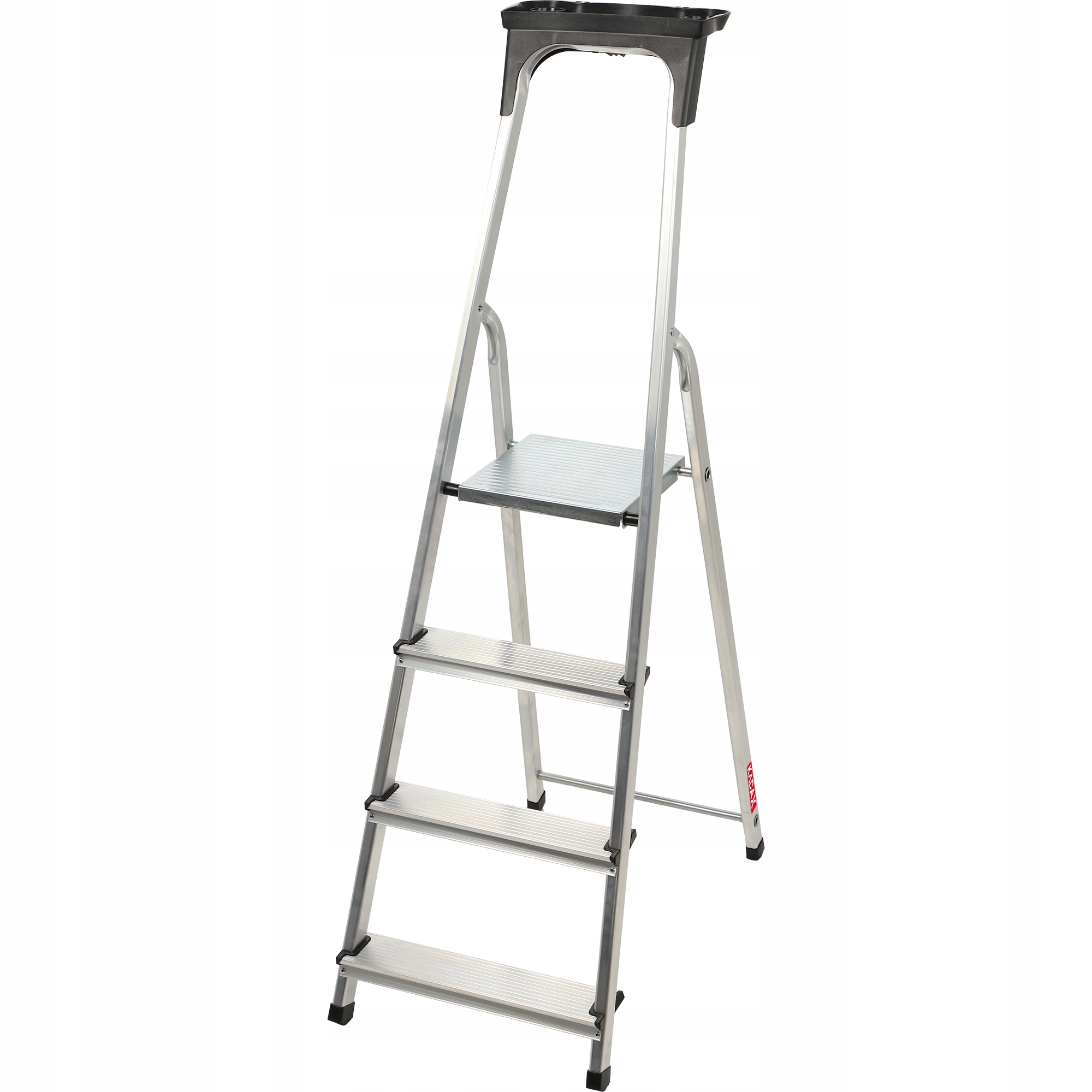 

Kadax Drabina Domowa Aluminiowa 4 Stopniowa Hak