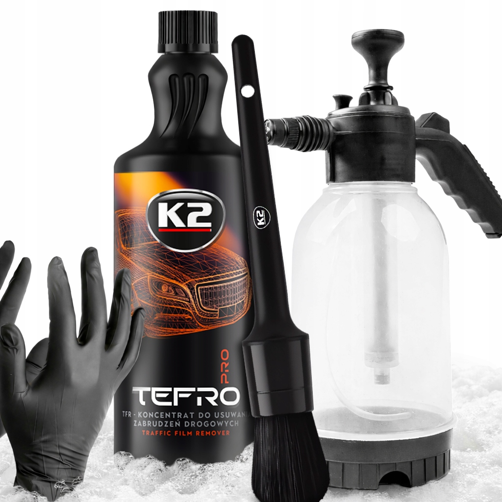 Zestaw Do Mycia Wstępnego K2 Tefro Trf 1L Pianownica Pędzelek Detailingowy