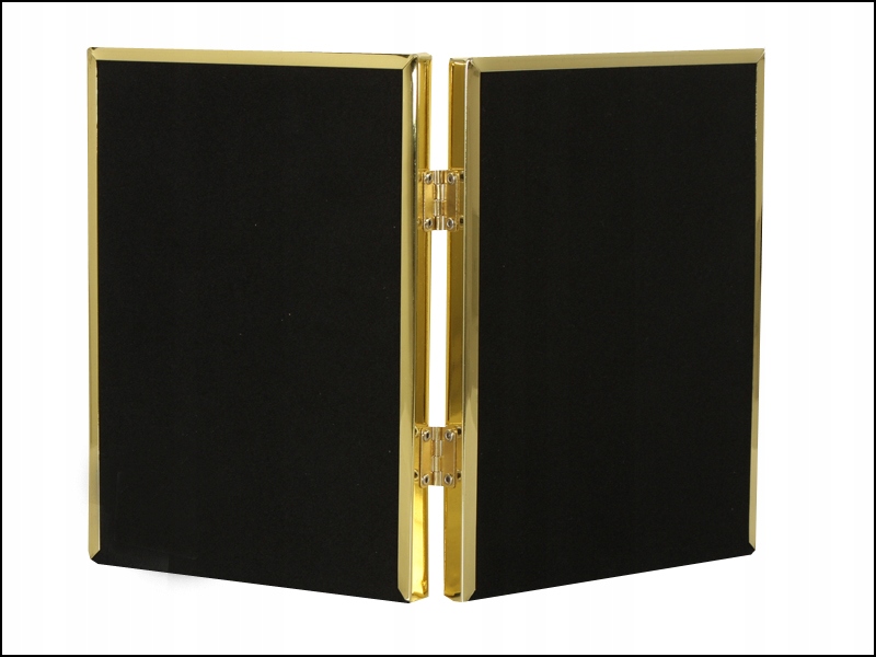 RAMKA 10x15 NA 2 ZDJĘCIA METALOWA ZŁOTA ICAR(4701) Marka Icar