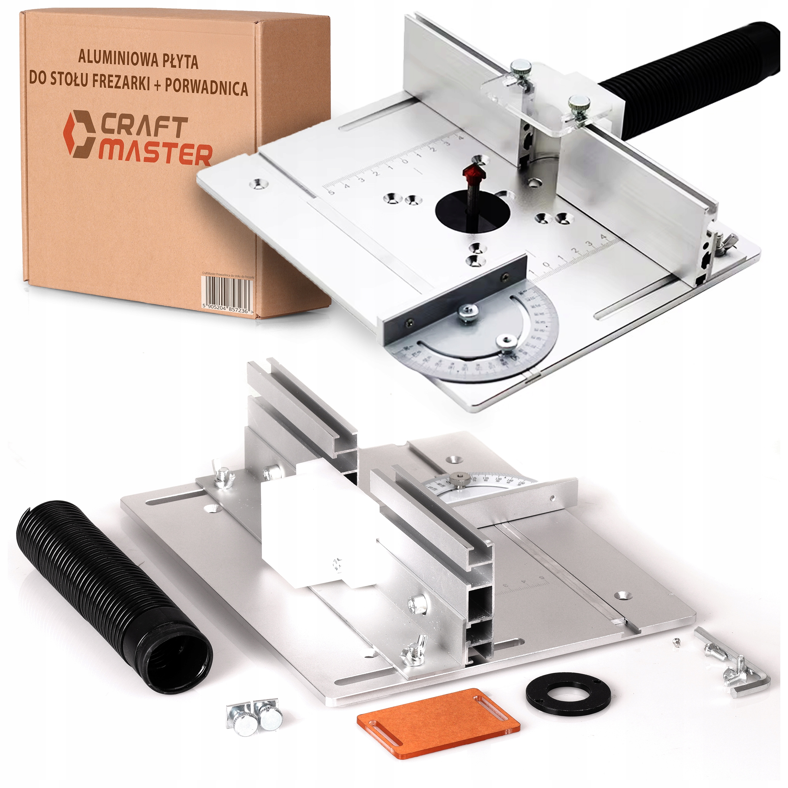 Płyta Blat Aluminiowy Do Stołu Frezarki Z Prowadnicą Płytka Aluminiowa