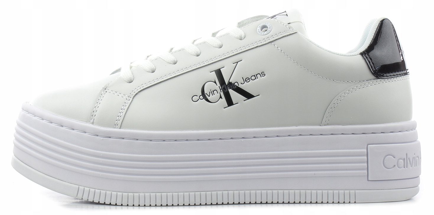 Calvin Klein Bold Platf Low Lace kůže vel 40