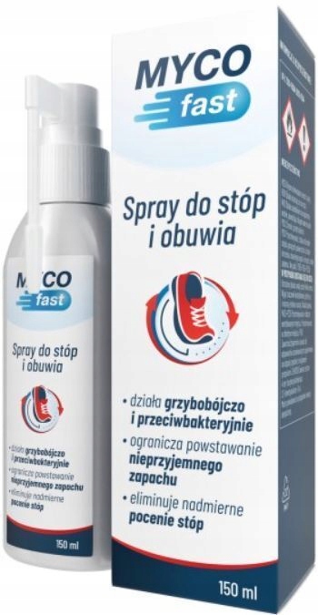 MYCOfast, spray do stóp i obuwia z apteki, 150 ml