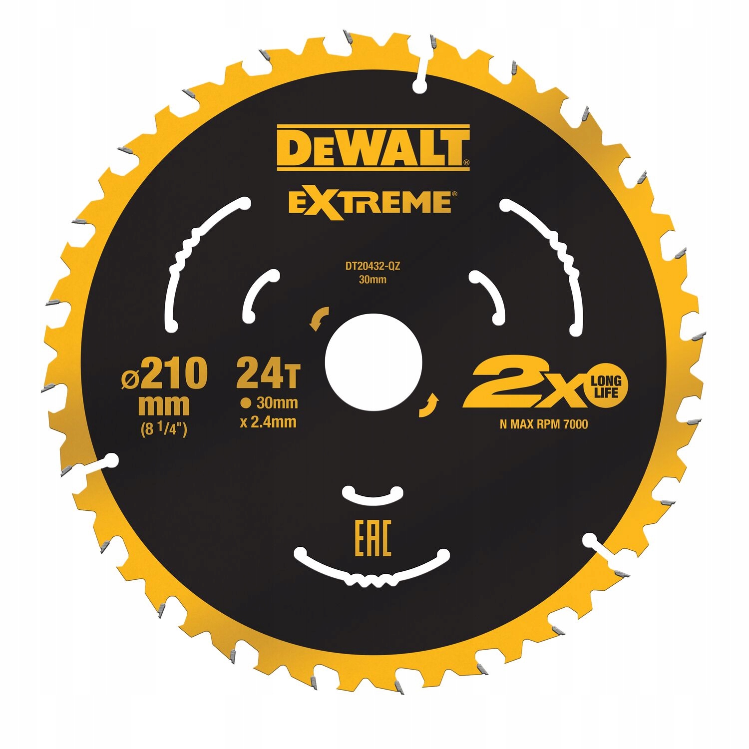 

Dewalt Tarcza Do Drewna 210 X 30MM 24Z DT20432