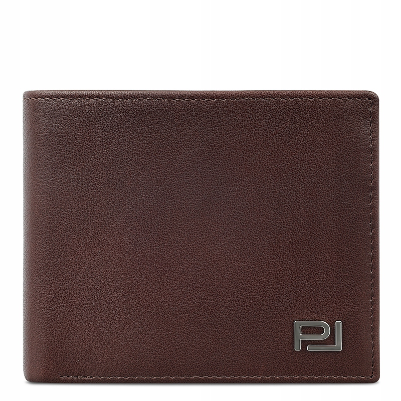 Pánská kožená peněženka v hnědé barvě s monogramem Pl Pako Lorente