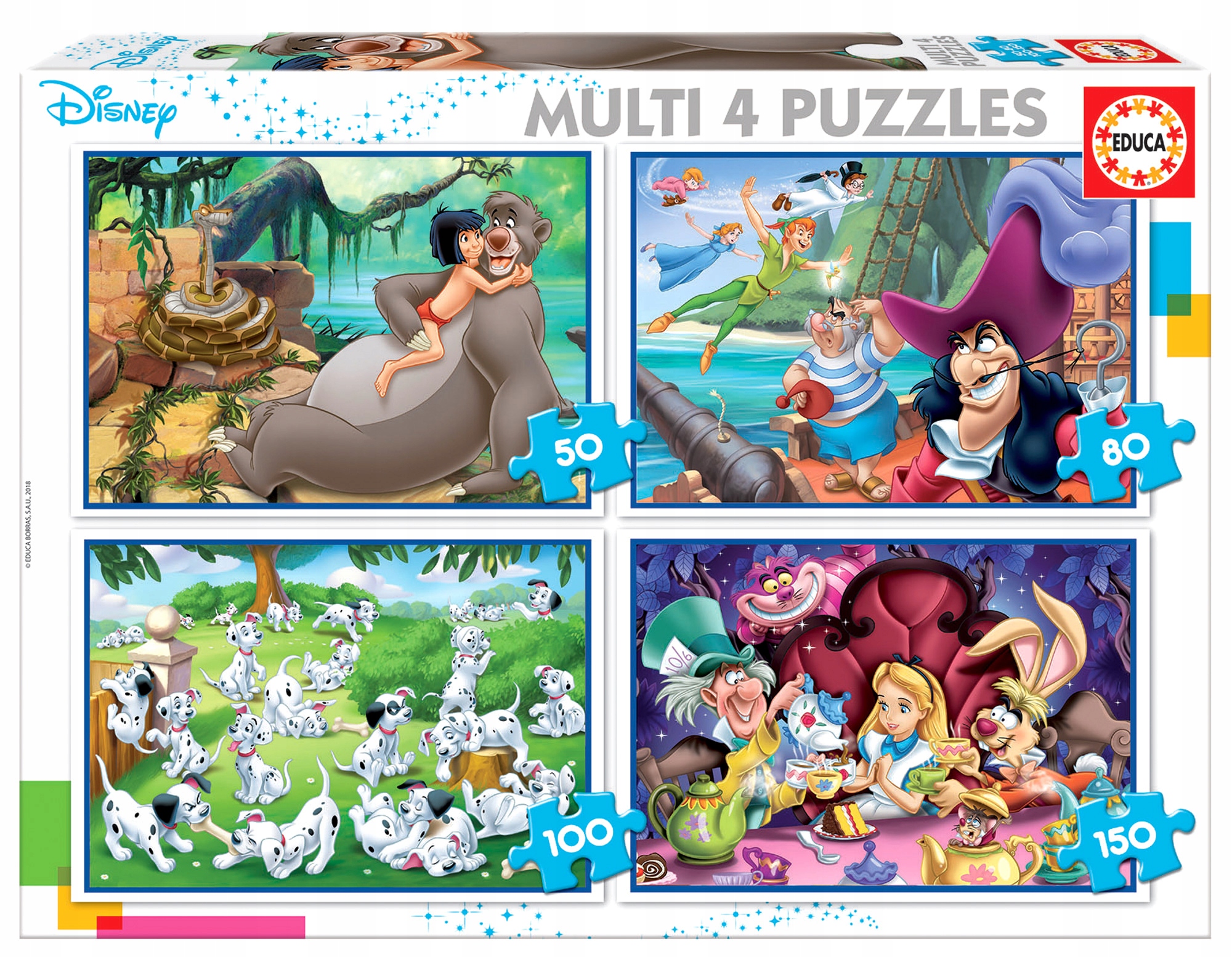 

Puzzle 50 80 100 150 el Bohaterowie bajek Disneya