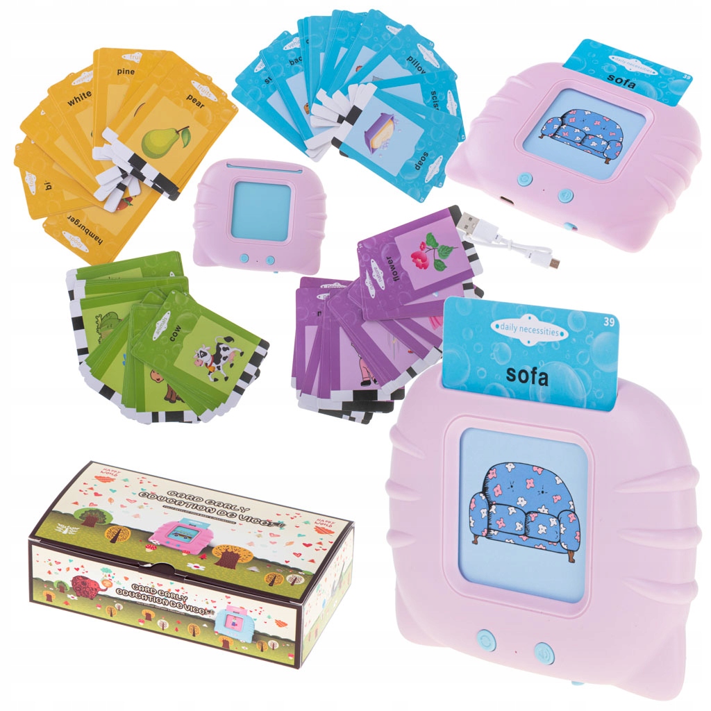 CZYTNIK KART DO NAUKI JĘZYKA ANGIELSKIEGO 224 SŁÓWKA