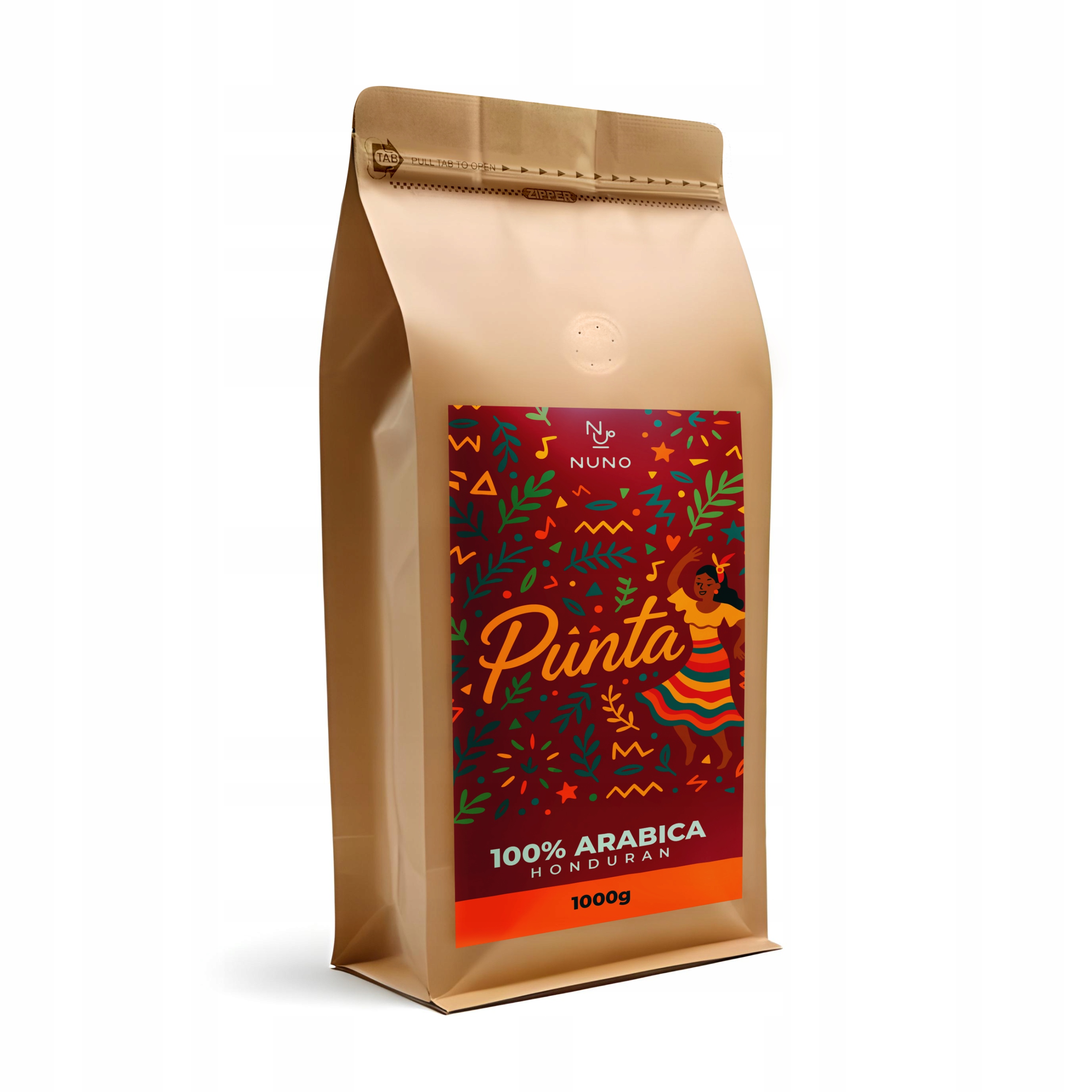 Levně Káva zrnková Arabica Nuno Punta Honduran 1000 g