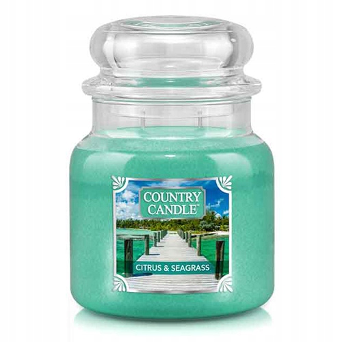 Vonná svíčka s parafínem Citrus & Seagrass Country Candle