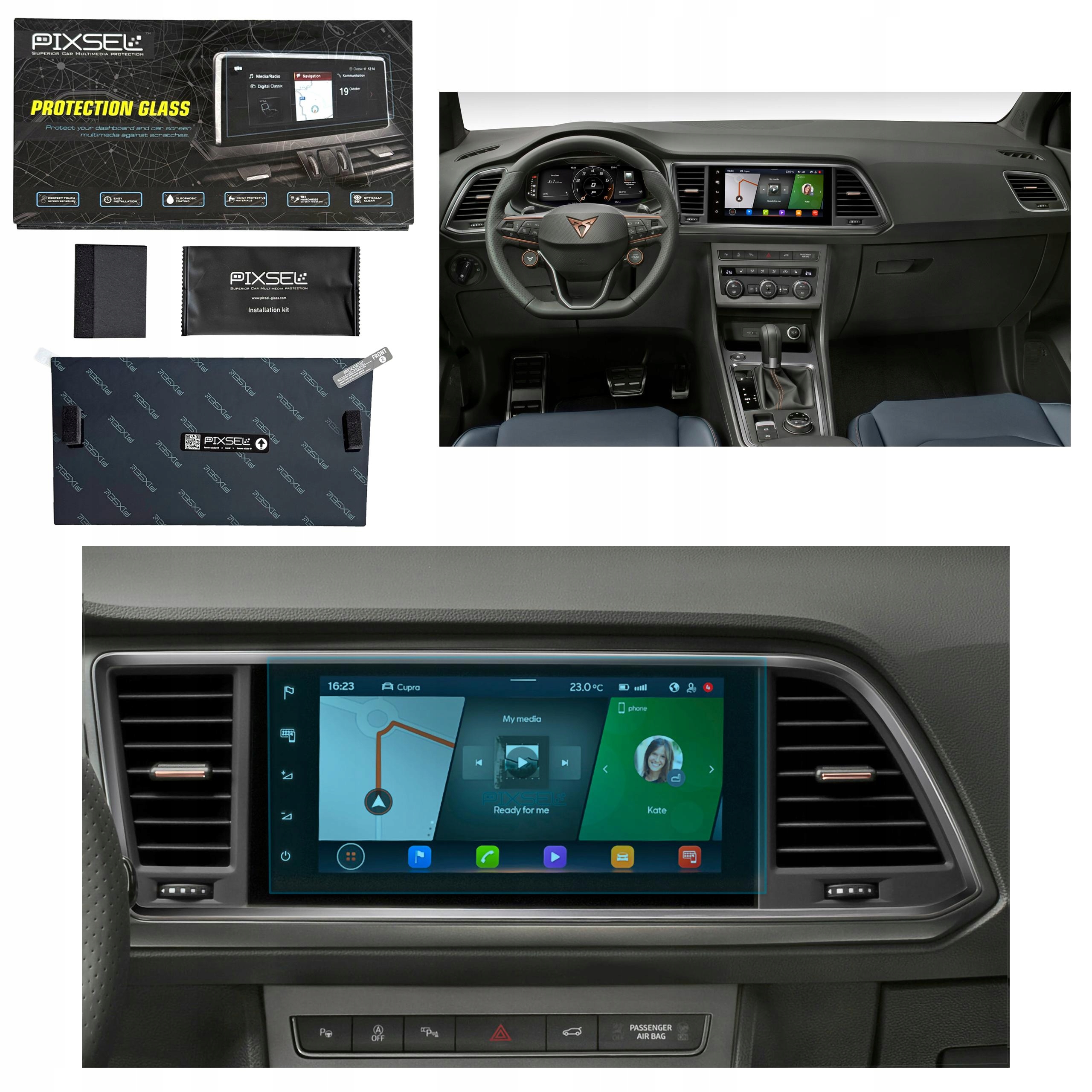 Antyodciskowe Matowe Szkło Ochronne Cupra ATECA-11.4“ 2020-na monitor