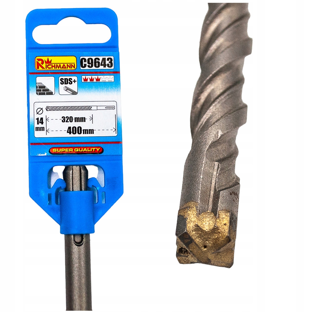 

Wiertło Do Muru Betonu fi 14x400 mm Sds-plus Widia