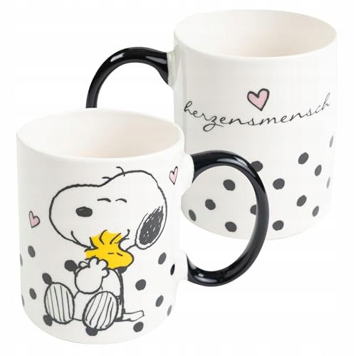 United Labels Snoopy Kaffeetasse 320 ml Bílá Černá Keramika