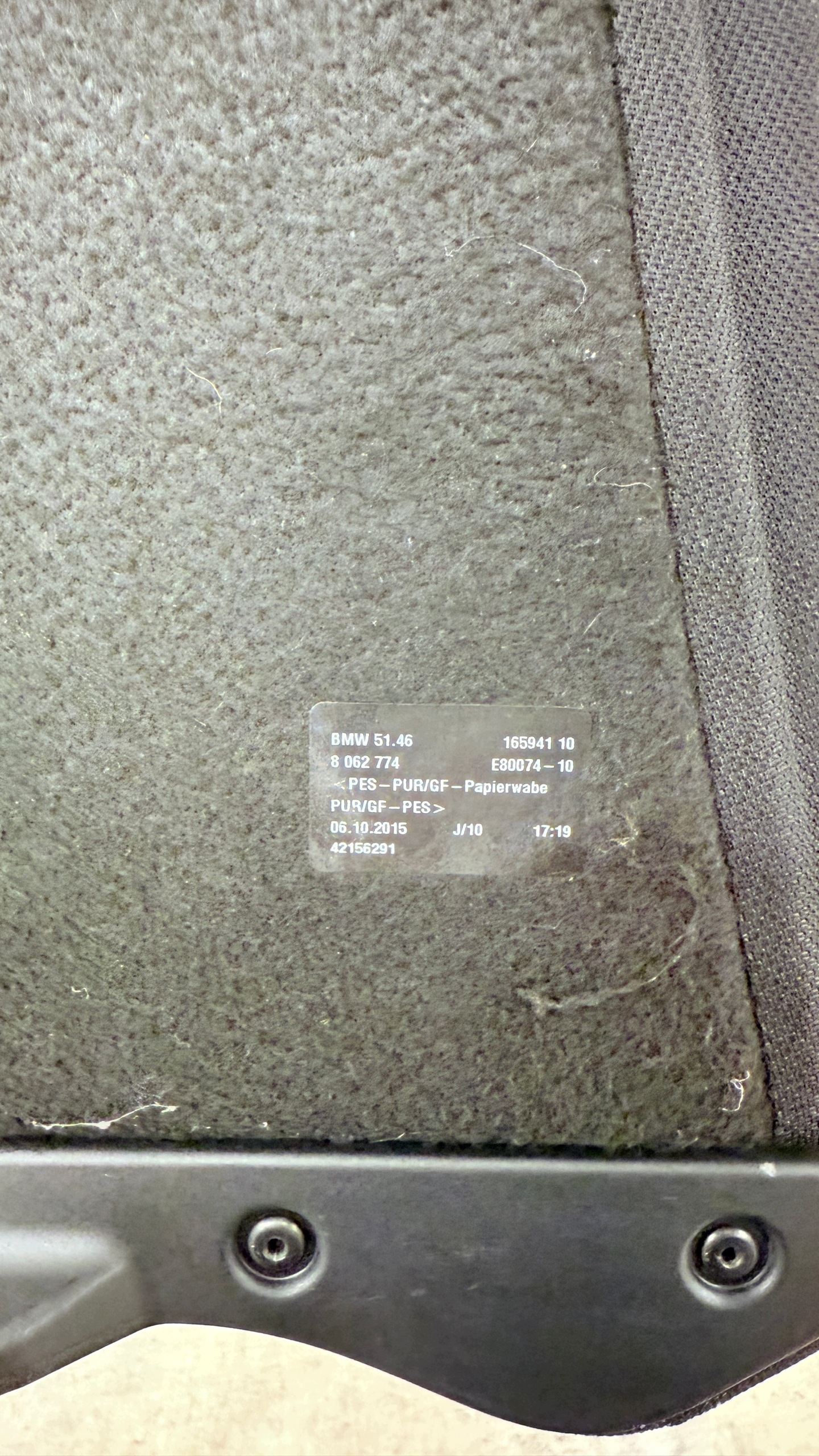 BMW F36 GRAN COUPE nice plato boot rear part rear 8062774