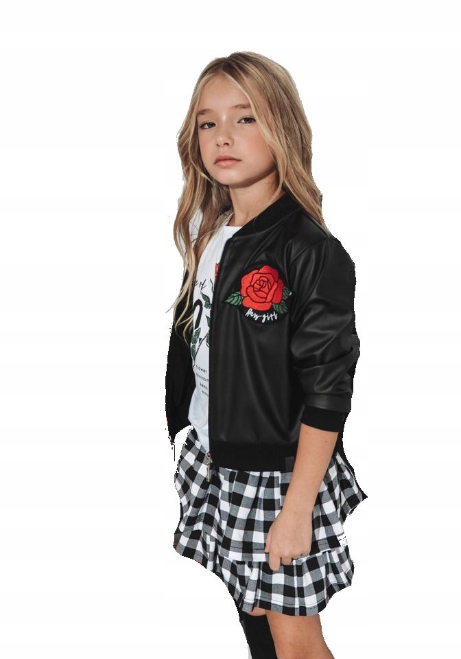 

All For Kids Kurtka Bluza Skóra Ekol. Róża 152 158