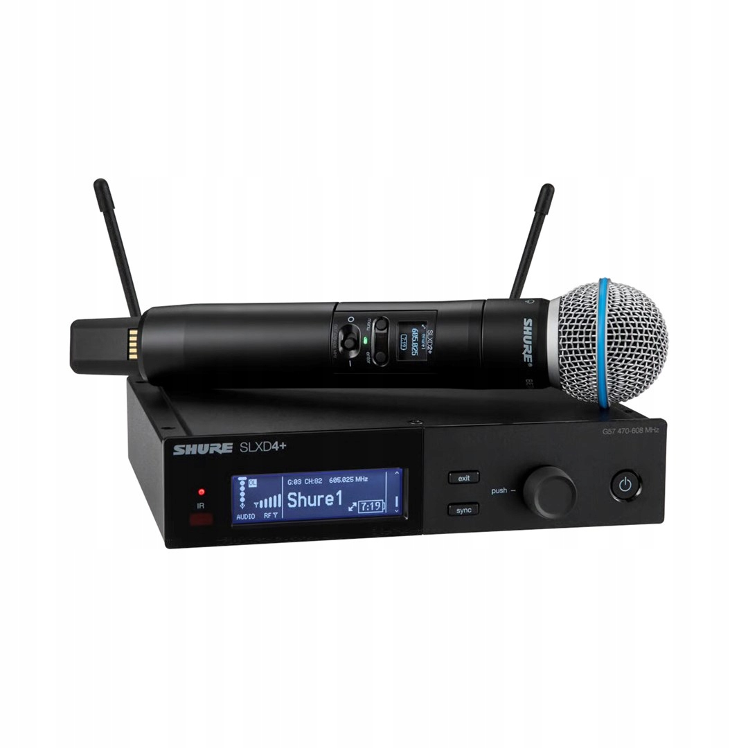 Shure SLXD24+E/B58-G65 Mikrofony bezprzewodowe "do ręki" Beta58