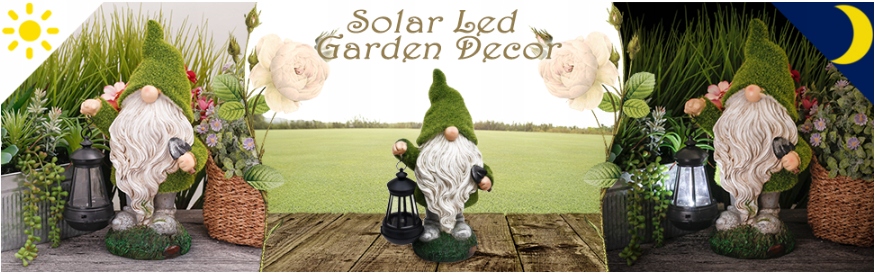 Krasnal Ogrodowy LED Ozdoba Ogrodowa Dekoracja Stan opakowania oryginalne