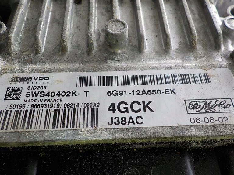 FORD S-MAX e computer Centralina 5WS40402K-T 6G91-12A650-EK 4GCK