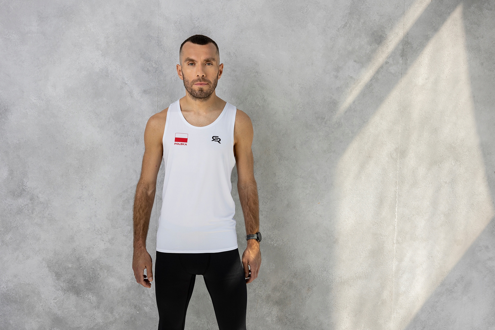 KOSZULKA DO BIEGANIA ROUGH RADICAL POLSKA RUN XXL Kolor biały